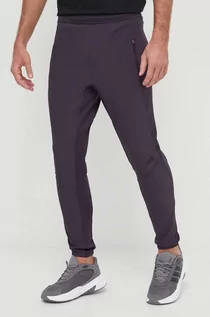 Spodnie męskie - adidas Performance spodnie treningowe D4T kolor fioletowy gładkie - grafika 1