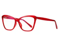 Okulary korekcyjne, oprawki, szkła - Okulary kocie do komputera damskie z filtrem BLUE Light zerówki 2552D - miniaturka - grafika 1