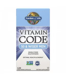 Garden of life Vitamin Code Men 50, multiwitamina dla mężczyzn po pięćdziesiątce, 120 kapsułek - Witaminy i minerały - miniaturka - grafika 1