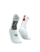 Skarpetki sportowe męskie - COMPRESSPORT Skarpetki do biegania wysokie PRORACING SOCKS V4.0 RUN HIGH IRONMAN 2025 white - miniaturka - grafika 1