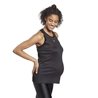 Koszulki i topy damskie - Reebok Damski top bez rękawów Sr Maternity czarny czarny M FU2472_M - grafika 1