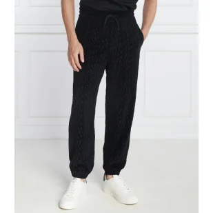 Emporio Armani Spodnie dresowe | Regular Fit - Dresy męskie - miniaturka - grafika 1