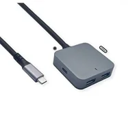 Huby USB - VALUE Koncentrator USB 3.2 Gen 2, 4 porty 2x A + 2x C, z kablem przedłużającym, 3 m 12.99.1126 - miniaturka - grafika 1