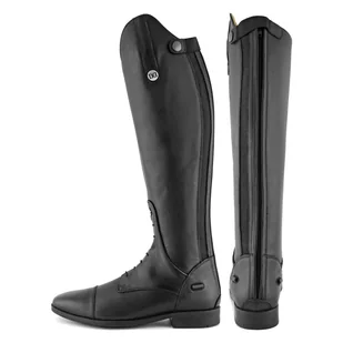 Buty jeździeckie ze skóry ze sznurowaniem na zwykłą łydkę - Buty do jazdy konnej - miniaturka - grafika 1