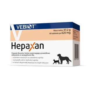 VEBIOT Hepaxan 60 tabletek - Suplementy i witaminy dla psów - miniaturka - grafika 2