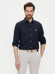 Guess Koszula F4GH00 WG3L0 Granatowy Regular Fit - Koszule męskie - miniaturka - grafika 1