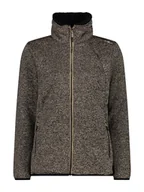 Kurtki damskie - CMP Kurtka polarowa w kolorze jasnobrązowo-czarnym - miniaturka - grafika 1