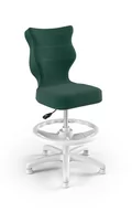 Krzesła obrotowe dla dzieci - Krzesło Entelo Petit Biały Velvet 05 rozmiar 3 WK+P - miniaturka - grafika 1