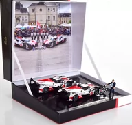 Samochody i pojazdy dla dzieci - Spark Model Toyota Ts050 Hybrid #8 & #7 Finish 24H  1:43 Ty131 - miniaturka - grafika 1