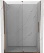 Ścianki i drzwi prysznicowe - Mexen Velar drzwi prysznicowe rozsuwane 140 cm, transparent, różowe złoto - 871-140-000-01-60 - miniaturka - grafika 1