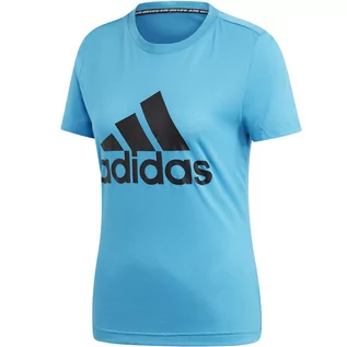 Koszulki i topy damskie - Koszulka damska adidas Women's Must Haves BOS TEE niebieska DZ0015 - grafika 1