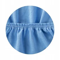 Prześcieradła dla dzieci - Grube PRZEŚCIERADŁO JERSEY DO ŁÓŻECZKA 180x80 BAWEŁNA - niebieski - miniaturka - grafika 1