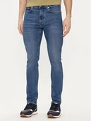 Spodnie męskie - Tommy Hilfiger Jeansy Bleecker MW0MW33963 Niebieski Slim Fit - miniaturka - grafika 1