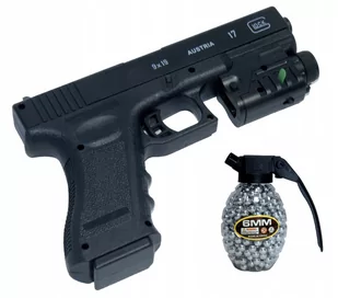 Pistolet na kulki GLOCK Pistolety + KULKI - Zabawki militarne - miniaturka - grafika 1