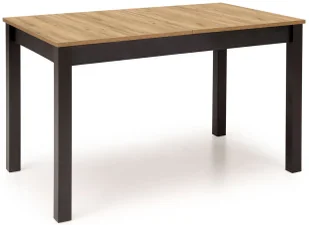 Prostokątny stół rozkładany loft dąb craft złoty + czarny B3-N76 - Stoły - miniaturka - grafika 1