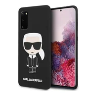 Etui i futerały do telefonów - Karl Lagerfeld Fullbody Silicone Iconic - Etui Samsung Galaxy S20 Black - miniaturka - grafika 1