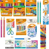 Przybory szkolne - WYPRAWKA szkolna do szkoły BIC DUŻA XL KLASA 1-3 53 elementy - miniaturka - grafika 1