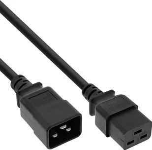 Kabel zasilający InLine INLINE Kaltgeraeteverlaengerung 16A C19 auf C20 schwarz 5m - Kable - miniaturka - grafika 1