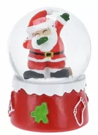 Ozdoby bożonarodzeniowe - Kula śnieżna świąteczna śniegowa Mikołaj 6 cm - miniaturka - grafika 1