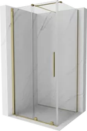 Kabiny prysznicowe - Mexen Velar kabina prysznicowa rozsuwana 100x85 cm, transparent, złota - 871-100-085-01-50 - miniaturka - grafika 1