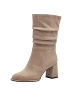 Kozaki damskie - Tamaris Damskie buty 1-25020-43, modne kozaki, szarobrązowe (taupe), 39 EU, szarobrązowy, 39 EU - miniaturka - grafika 1