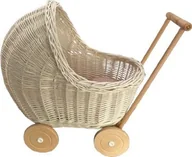 Wózki dla lalek - Wózek dla lalek Biały Warkocz - miniaturka - grafika 1