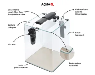 AQUAEL Zestaw Aquael Opti Bent Set Day & Night [30l] - czarny - Akwaria i zestawy akwarystyczne - miniaturka - grafika 11