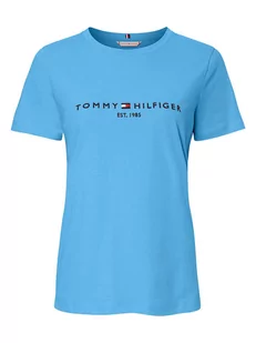 Tommy Hilfiger Koszulka w kolorze błękitnym - Koszulki i topy damskie - miniaturka - grafika 1