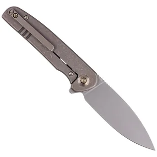 Nóż składany WE Knife Shakan LE No 172/210 Bronze Titanium, Gray Stonewashed CPM 20CV (WE20052B-2) - Noże - miniaturka - grafika 3