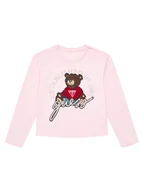 Bluzki damskie - Guess Bluzka J4BI10 I3Z14 Różowy Regular Fit - miniaturka - grafika 1