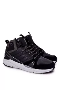 Wysokie Sportowe Męskie Buty Big Star II174223 Czarne-44 - Moda i Uroda OUTLET - miniaturka - grafika 1