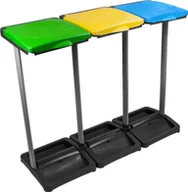 Worki na śmieci - Chiccot KOSZ STOJAK NA 3 WORKI DO SEGREGACJI ŚMIECI 120L - miniaturka - grafika 1