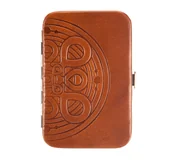 Biżuteria - akcesoria - Etui na wizytówki skórzane z mandalą - miniaturka - grafika 1