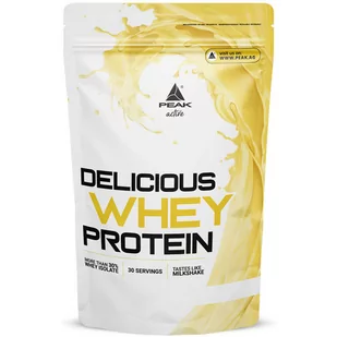 PEAK Delicious Whey Protein 900g Vanilia Ice Cream - Odżywki białkowe - miniaturka - grafika 1