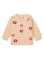 Bluzy i sweterki niemowlęce - Noppies Sweter "Feuchy" w kolorze jasnopomarańczowym - miniaturka - grafika 1