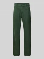 Spodnie męskie - Jeansy o kroju straight fit z 5 kieszeniami - miniaturka - grafika 1