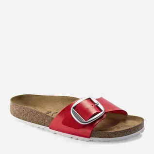 Klapki i japonki damskie - Klapki damskie Birkenstock MADRID Big Buckle Birko-Flor Narrow 43 Czerwone (4039854762501) - grafika 1