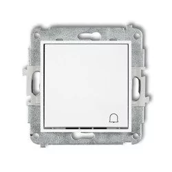Mechanizm łącznika zwierny dzwonek biały MWP-4 Karlik Mini - Gniazdka elektryczne - miniaturka - grafika 1