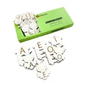 Pomoce naukowe - Samogłoski - pszczółki i ule (duże litery) - miniaturka - grafika 1