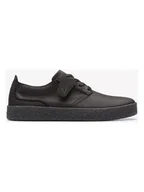 Trampki męskie - Clarks Skórzane sneakersy "Street hill Lace" w kolorze czarnym - miniaturka - grafika 1