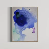 Obrazy i zdjęcia - Obraz Abstrakcja 'ciemna materia' akryl 18x24 - miniaturka - grafika 1