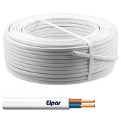 Przewody elektryczne - Przewód YDYp 2x4 450/750V biały, ELPAR - miniaturka - grafika 1