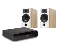 Zestawy stereo - Bluesound POWERNODE EDGE (czarny) + Diva 3 (dąb) - miniaturka - grafika 1