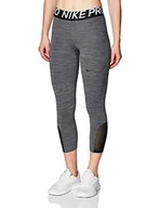 Spodnie rowerowe - Nike damskie spodnie sportowe W Np Crop Black/Htr/(Black) M - miniaturka - grafika 1