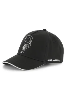 KARL LAGERFELD Czapka z daszkiem Z30396 Czarny - Czapki dla dzieci - miniaturka - grafika 1