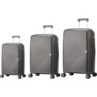 Walizki - Zestaw walizek SEMI LINE T5829-0 Grafitowy - miniaturka - grafika 1