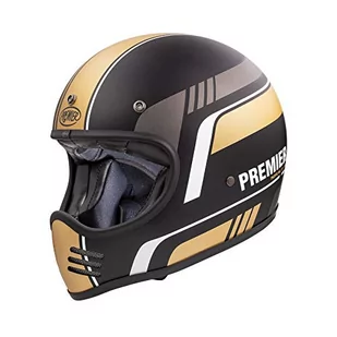 PREMIER HELMET MX BL 19 BM, BLACK/GOLD,S - Kaski motocyklowe - miniaturka - grafika 1