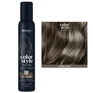 Farby do włosów i szampony koloryzujące - Indola Profession Color Style Mousse, pianka koloryzująca, dark ash, 200ml - miniaturka - grafika 1