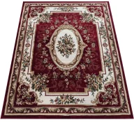Dywany - Stylowy prostokątny dywan bordowy rozeta B2-M86 - miniaturka - grafika 1