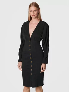 Pinko Sukienka jeansowa Ruggito 1J1123 A0CN Czarny Slim Fit - Sukienki - miniaturka - grafika 1